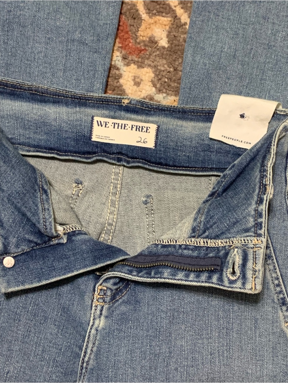 Free People Level Up Slit Bootcut Denim Jeans New - Picture 6 of 13